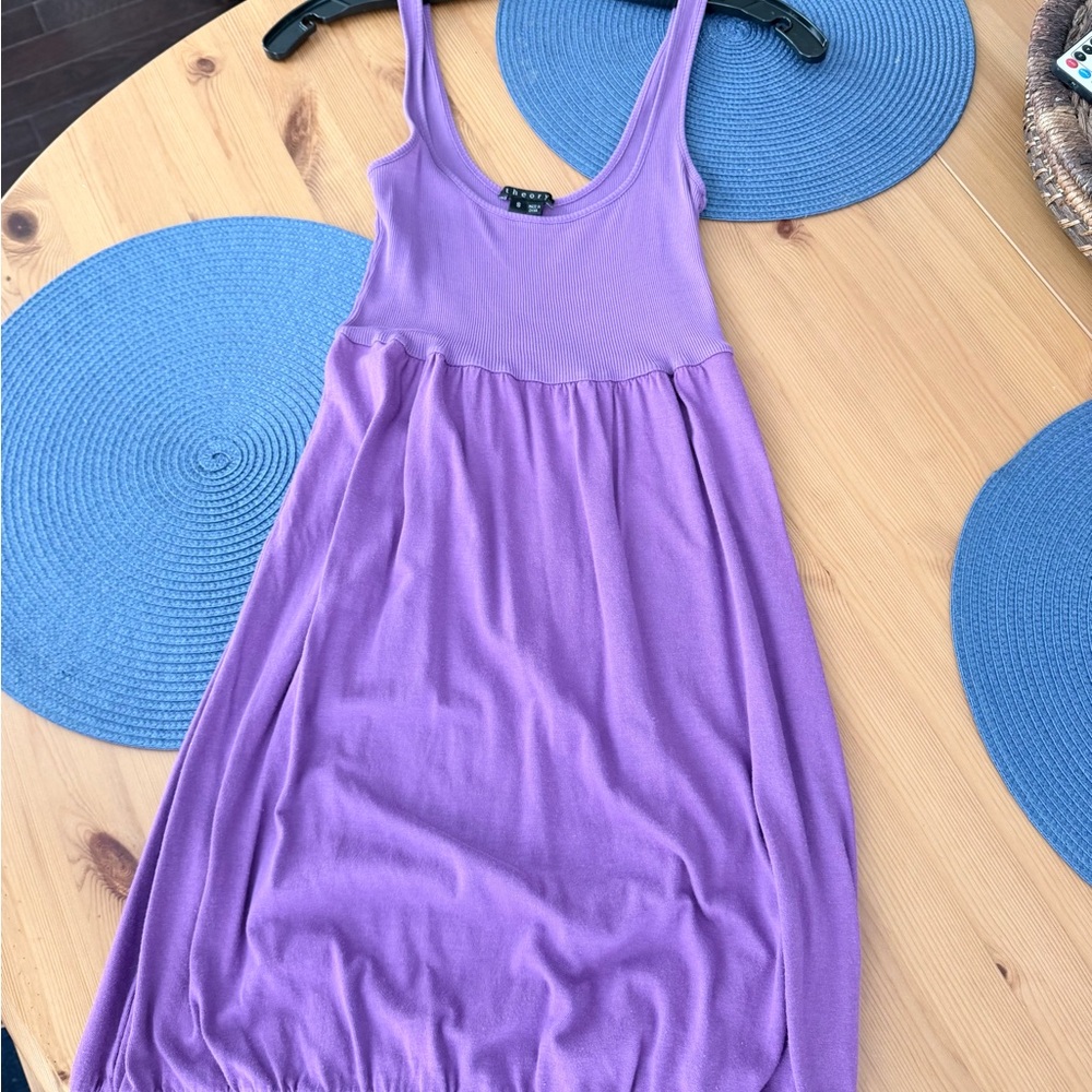 Theory Swimsuit Cover Up Ribbed Tank Dress - Picture 9 of 9